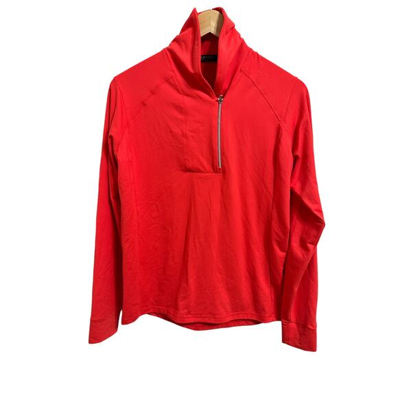 Ralph‎ Lauren Polo Golf 1/3 zip up Coral pullover size Medium - Picture 1 of 6